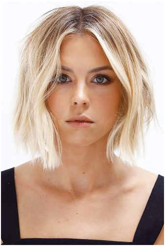6. Short Bob with Gentle Waves