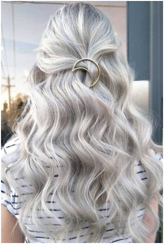Bleached Hairstyle with Hair Products
